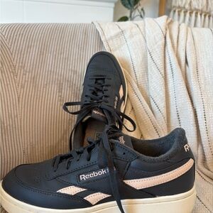 Reebok charcoal and pink Athletic Shoes